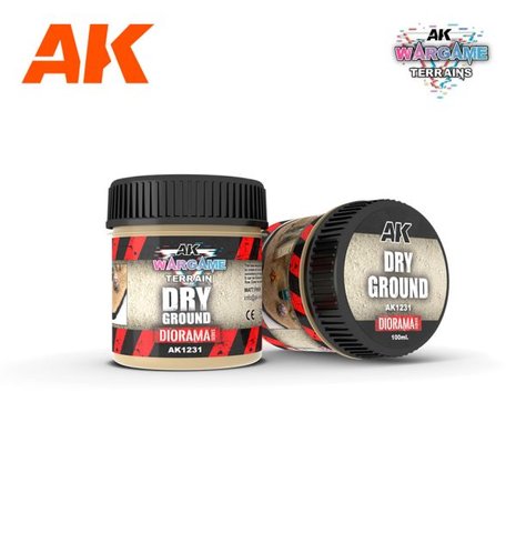 Фарба DRY GROUND – WARGAME TERRAINS – 100ML AK1231 фото