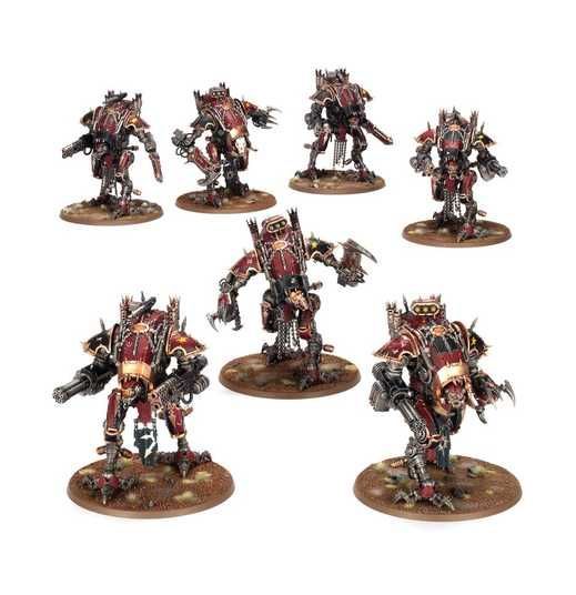 326パワー1063-PHAC-40K Набір мініатюр WARHAMMER 40000: CHAOS KNIGHTS - HOUNDPACK LANCE