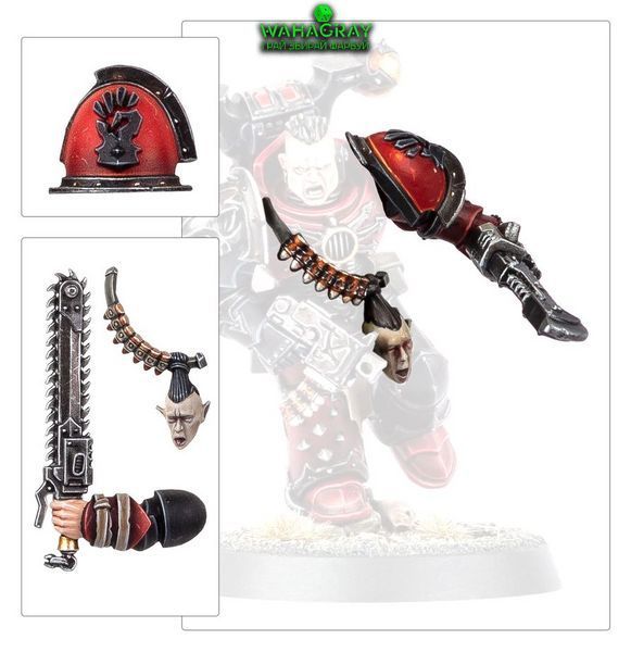 Набор CHAOS SPACE MARINES - RED CORSAIRS UPGRADES & TRANSFERS