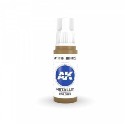 Фарба BRONZE METALLIC - БРОНЗА МЕТАЛІК / INK АК-інтерактив AK11196