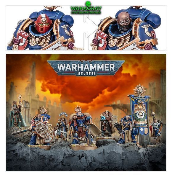 Набор миниатюр SPACE MARINES - CAPTAIN TITUS & THE WARDENS OF ULTRAMAR