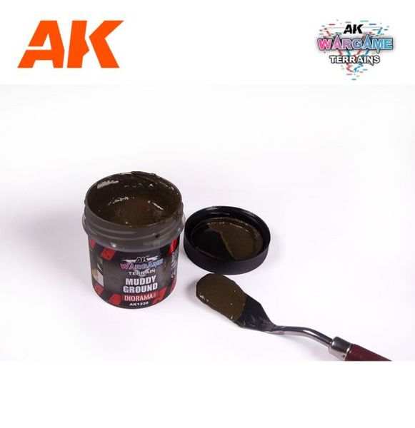 Краска MUDDY GROUND – WARGAME TERRAINS – 100ML AK1226 фото