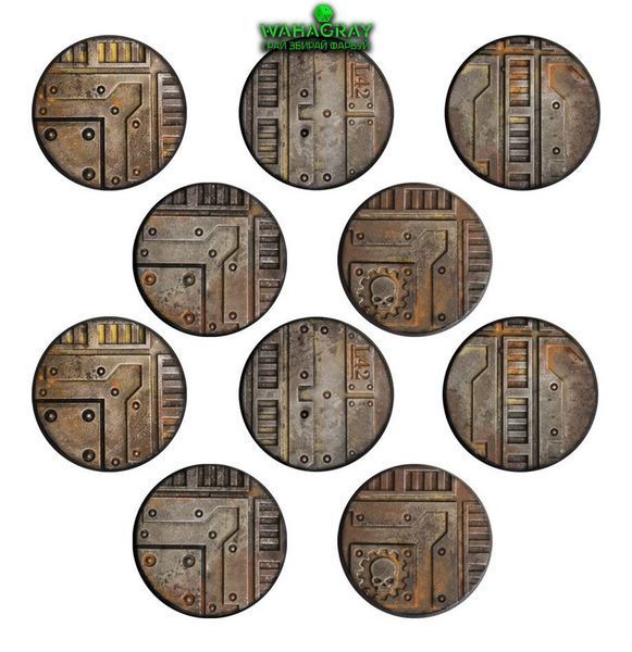 Набор подставок NECROMUNDA - 32MM BASES (X10)