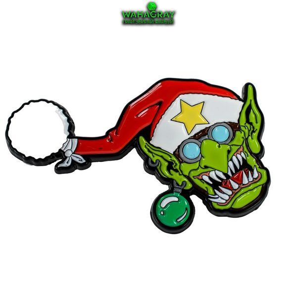 Елочный шар Red Gobbo Bauble with Pin