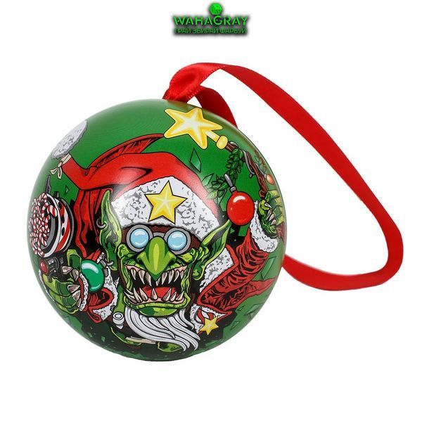 Елочный шар Red Gobbo Bauble with Pin