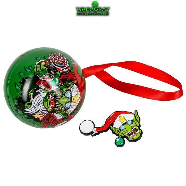 Елочный шар Red Gobbo Bauble with Pin