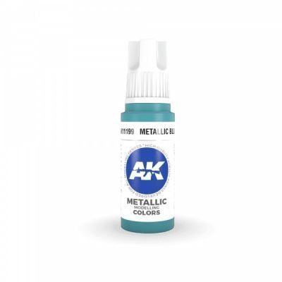 Фарба METALLIC BLUE METALLIC - БЛАКИТНИЙ МЕТАЛІК / INK АК-інтерактив AK11199