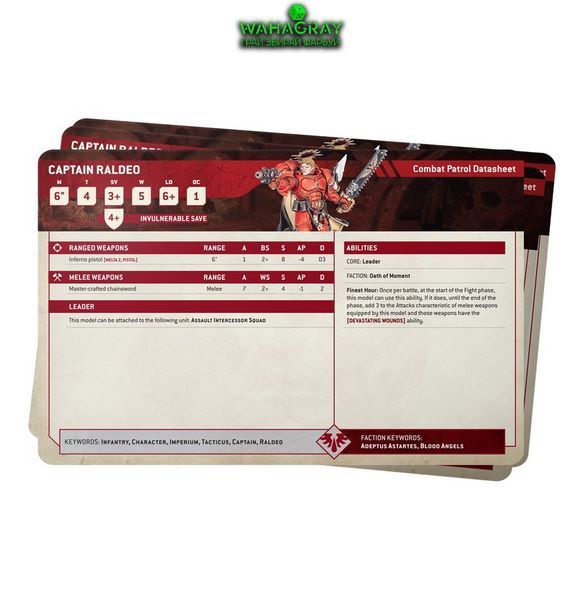 Карты DATASHEET CARDS - BLOOD ANGELS (ENG)