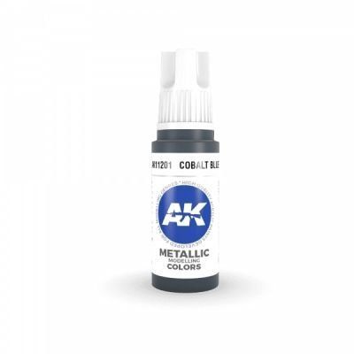 Фарба COBALT BLUE METALLIC - КОБАЛЬТОВИЙ СИНІЙ МЕТАЛІК / INK АК-інтерактив AK11201