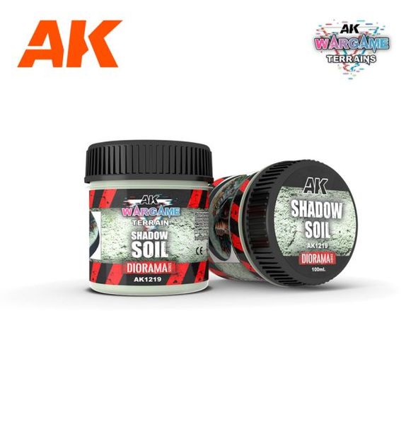 Краска SHADOW SOIL – WARGAME TERRAINS – 100ML AK1219 фото