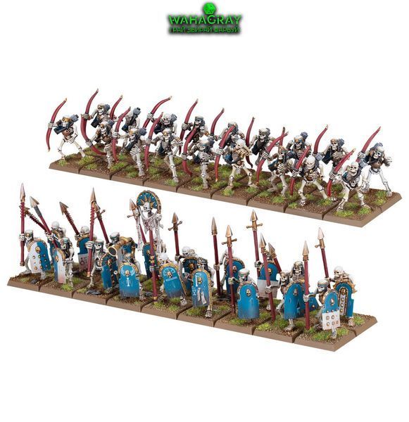 Набор миниатюр TOMB KINGS OF KHEMRI - SKELETON WARRIORS