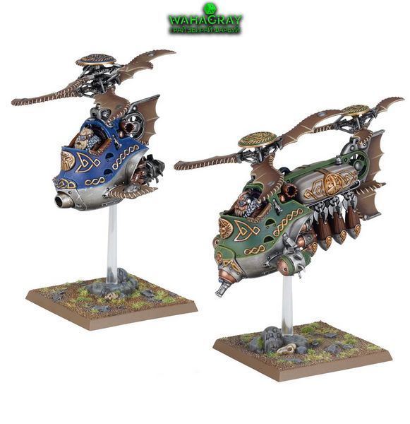 Набор миниатюр DWARFEN MOUNTAIN HOLDS - GYROCOPTERS & GYROBOMBERS