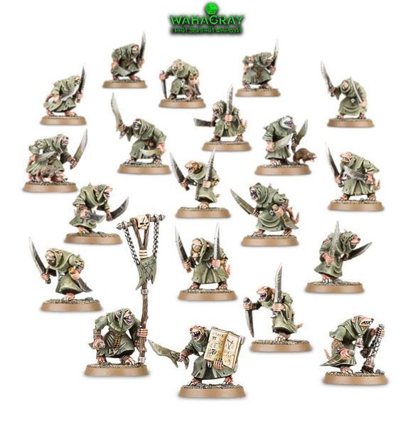 Набор миниатюр SKAVEN - PLAGUE MONKS