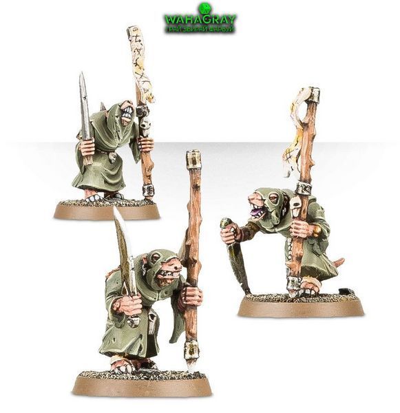 Набор миниатюр SKAVEN - PLAGUE MONKS