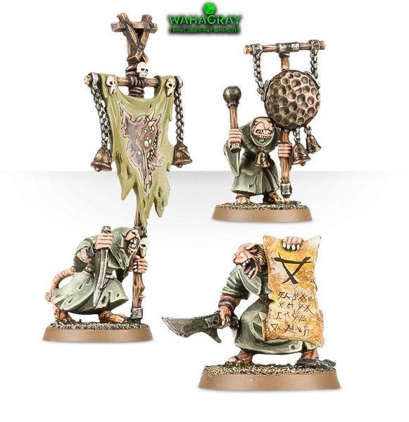 Набор миниатюр SKAVEN - PLAGUE MONKS