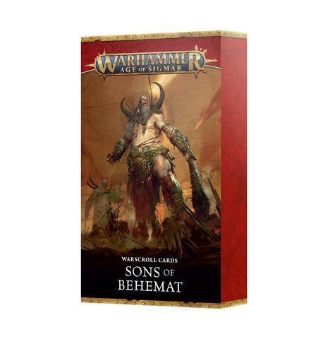 Карты WARSCROLL CARDS - SONS OF BEHEMAT (ENG)