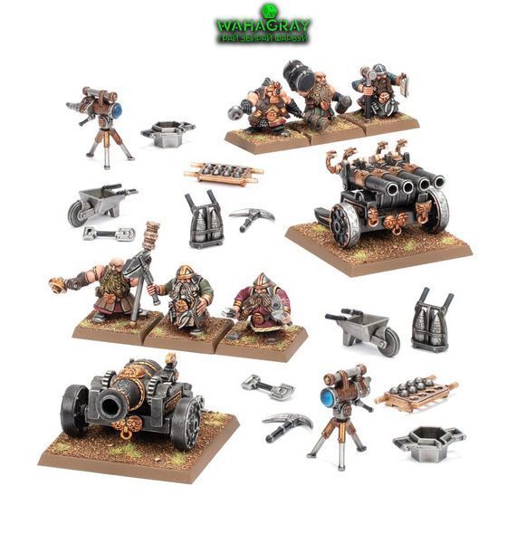 Набор миниатюр DWARFEN MOUNTAIN HOLDS - DWARF CANNON & ORGAN GUN