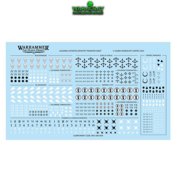 Набор миниатюр LEGIONES ASTARTES - SATURNINE TERMINATORS