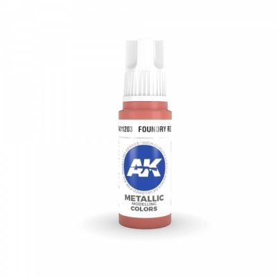 Фарба FOUNDRY RED METALLIC - ЛИВАРНИЙ ЧЕРВОНИЙ МЕТАЛІК / INK АК-інтерактив AK11203