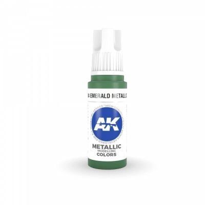Фарба EMERALD METALLIC GREEN METALLIC - СМАРУДНИЙ МЕТАЛІК / INK АК-інтерактив AK11204