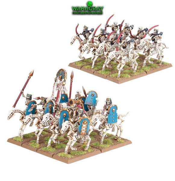 Набор миниатюр TOMB KINGS OF KHEMRI - SKELETON HORSEMEN