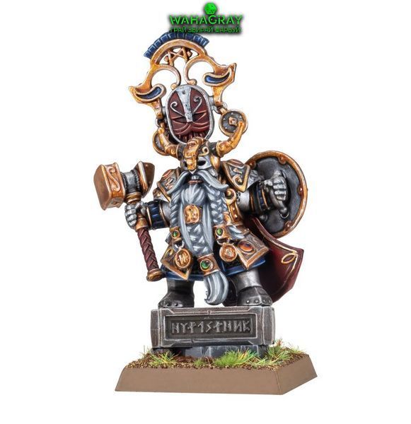 Миниатюра DWARFEN MOUNTAIN HOLDS - DWARF KING WITH OATHSTONE