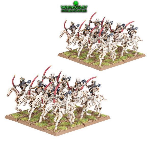 Набор миниатюр TOMB KINGS OF KHEMRI - SKELETON HORSEMEN