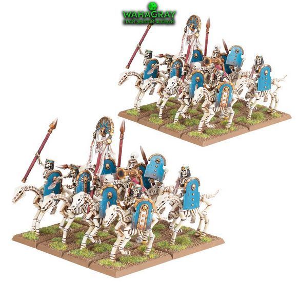 Набор миниатюр TOMB KINGS OF KHEMRI - SKELETON HORSEMEN