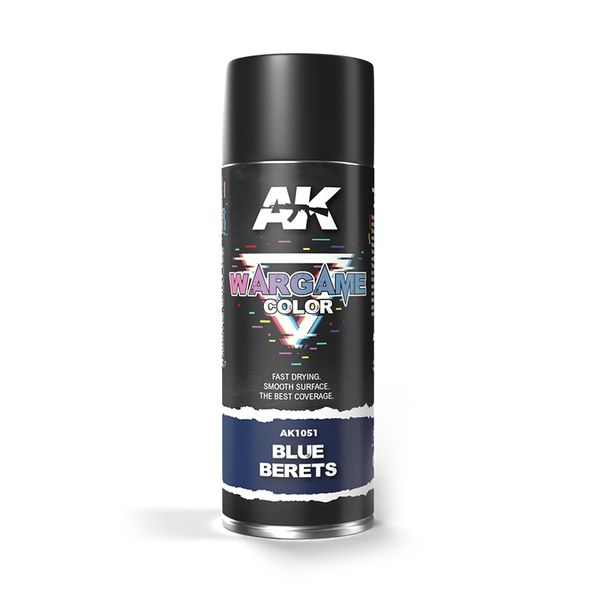 Фарба Blue Berets Spray 400ml / Ґрунт - Сині берети - AK AK1051 фото