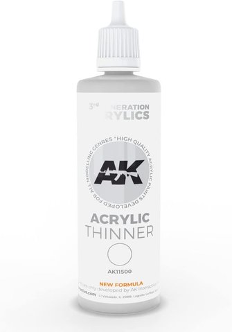 Розчинювач THINNER 100ml for 3rd Generation / Растворитель для акриловой краски 3-й Генерации AK11500 фото