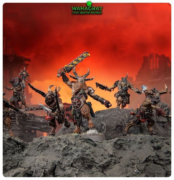 Предзаказ Набор миниатюр CHAOS SPACE MARINES - FELLGOR BEASTMEN