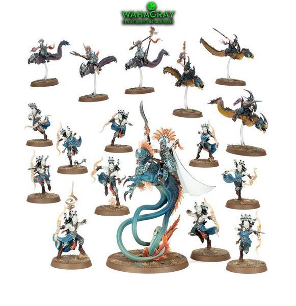 Набір мініатюр SPEARHEAD - IDONETH DEEPKIN - AKHELIAN TIDE GUARD