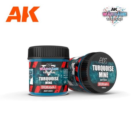 Фарба TURQUOISE MINE – WARGAME TERRAINS – 100ML AK1222 фото