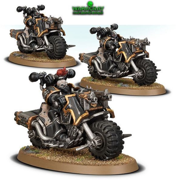 Набір мініатюр CHAOS SPACE MARINES - CHAOS BIKERS