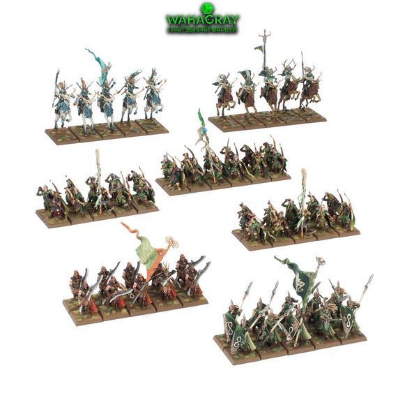 Набор миниатюр BATTALION - WOOD ELF REALMS