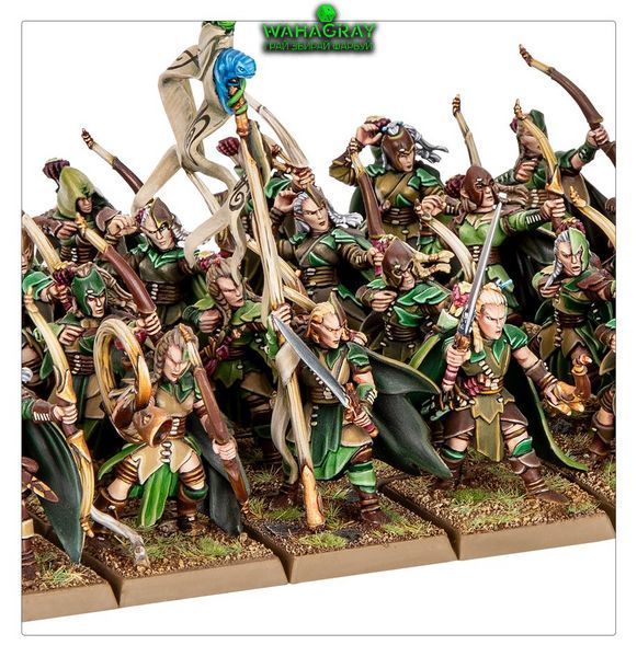 Набор миниатюр BATTALION - WOOD ELF REALMS
