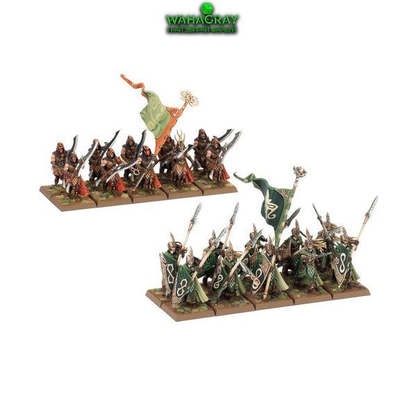 Набор миниатюр BATTALION - WOOD ELF REALMS