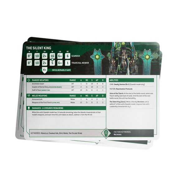 Карточки DATASHEET CARDS - NECRONS (ENG) 60050110001 фото