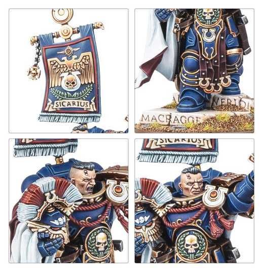 Миниатюра WARHAMMER 40000: ULTRAMARINES - CATO SICARIUS ⭐ купить