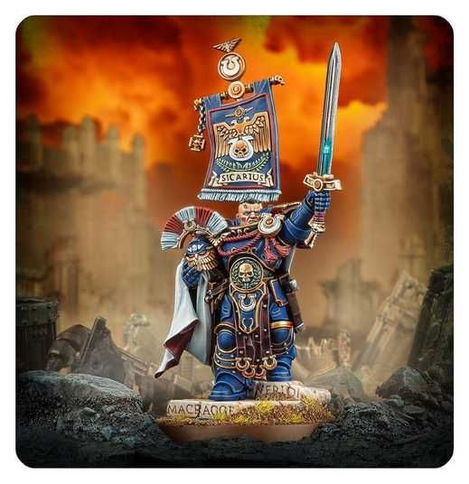 Миниатюра WARHAMMER 40000: ULTRAMARINES - CATO SICARIUS ⭐ купить