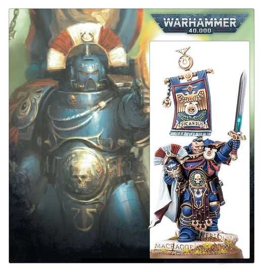 Миниатюра WARHAMMER 40000: ULTRAMARINES - CATO SICARIUS ⭐ купить