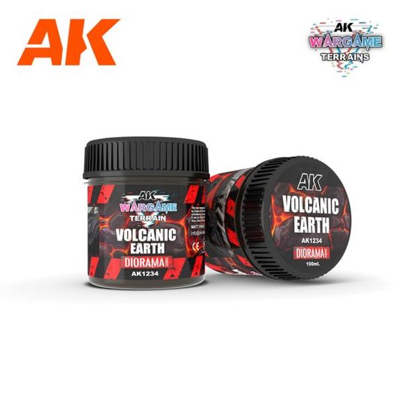 Краска VOLCANIC EARTH – WARGAME TERRAINS – 100ML AK1234 фото