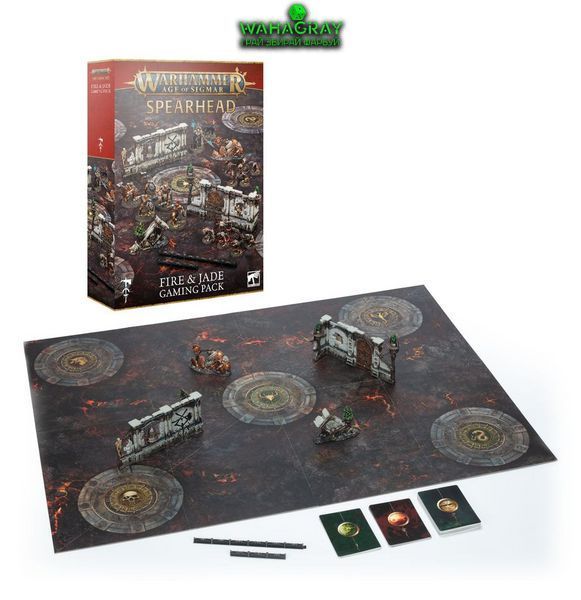 Терейн SPEARHEAD - FIRE AND JADE GAMING PACK (ENGLISH)