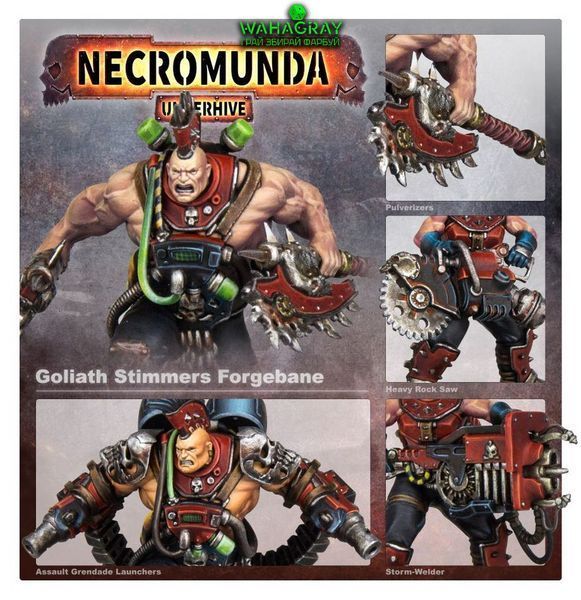 Набір мініатюр NECROMUNDA - GOLIATH STIMMERS AND FORGE-BORN