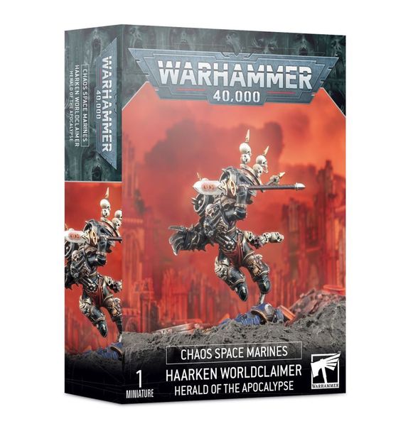 Миниатюра CHAOS SPACE MARINES - HAARKEN WORLDCLAIMER 99120102164 фото