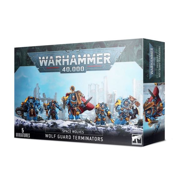 Набор миниатюр SPACE WOLVES WOLF GUARD TERMINATORS 99120101345 фото