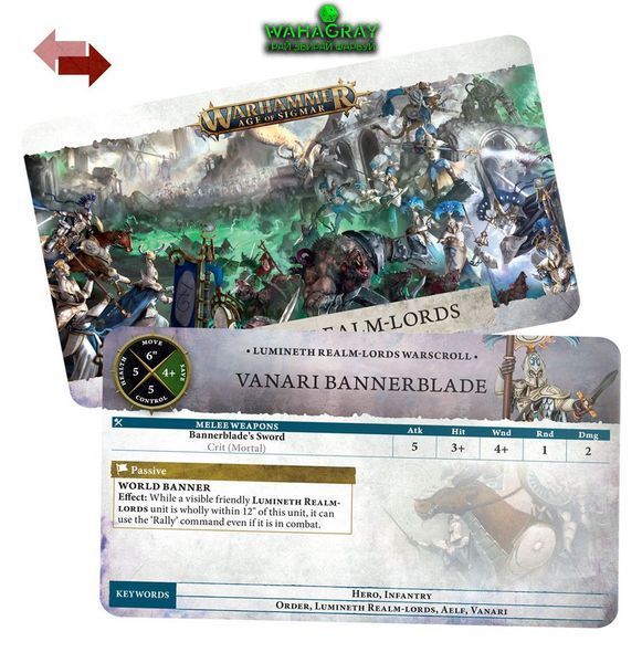 Карты WARSCROLL CARDS - LUMINETH REALMLORDS ENG