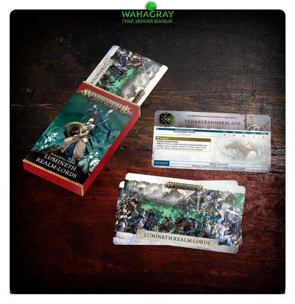 Карты WARSCROLL CARDS - LUMINETH REALMLORDS ENG