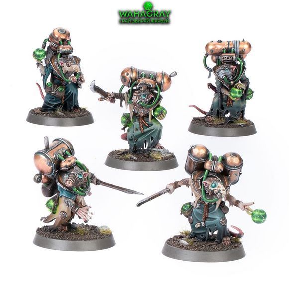 Набір мініатюр SKAVEN - ACOLYTE GLOBADIERS