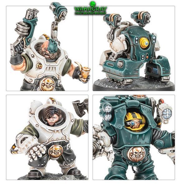 Набор миниатюр NECROMUNDA - IRONHEAD SQUAT CHARTER & DRILL MASTERS
